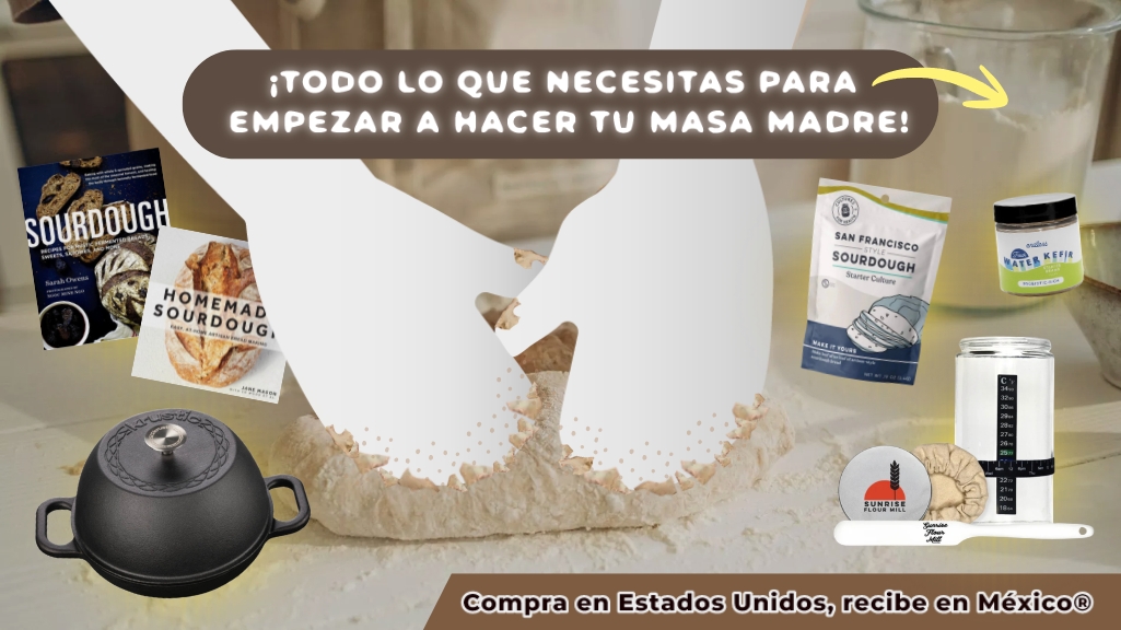 ¡TODO LO QUE NECESITAS PARA EMPEZAR A HACER TU MASA MADRE!